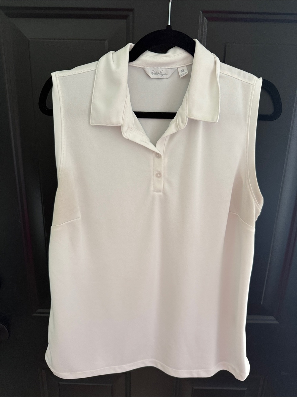 Walter Hagen White Sleeveless Polo Tank
